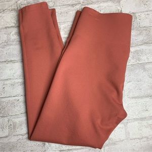 Loft Salmon Tights Mid rise Nylon EUC M